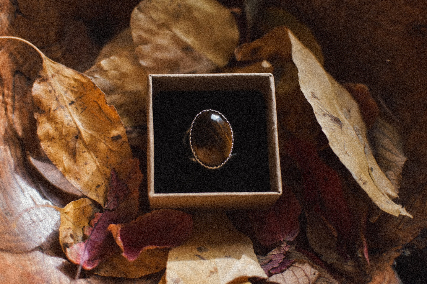 Tigers Eye Ring Size 5