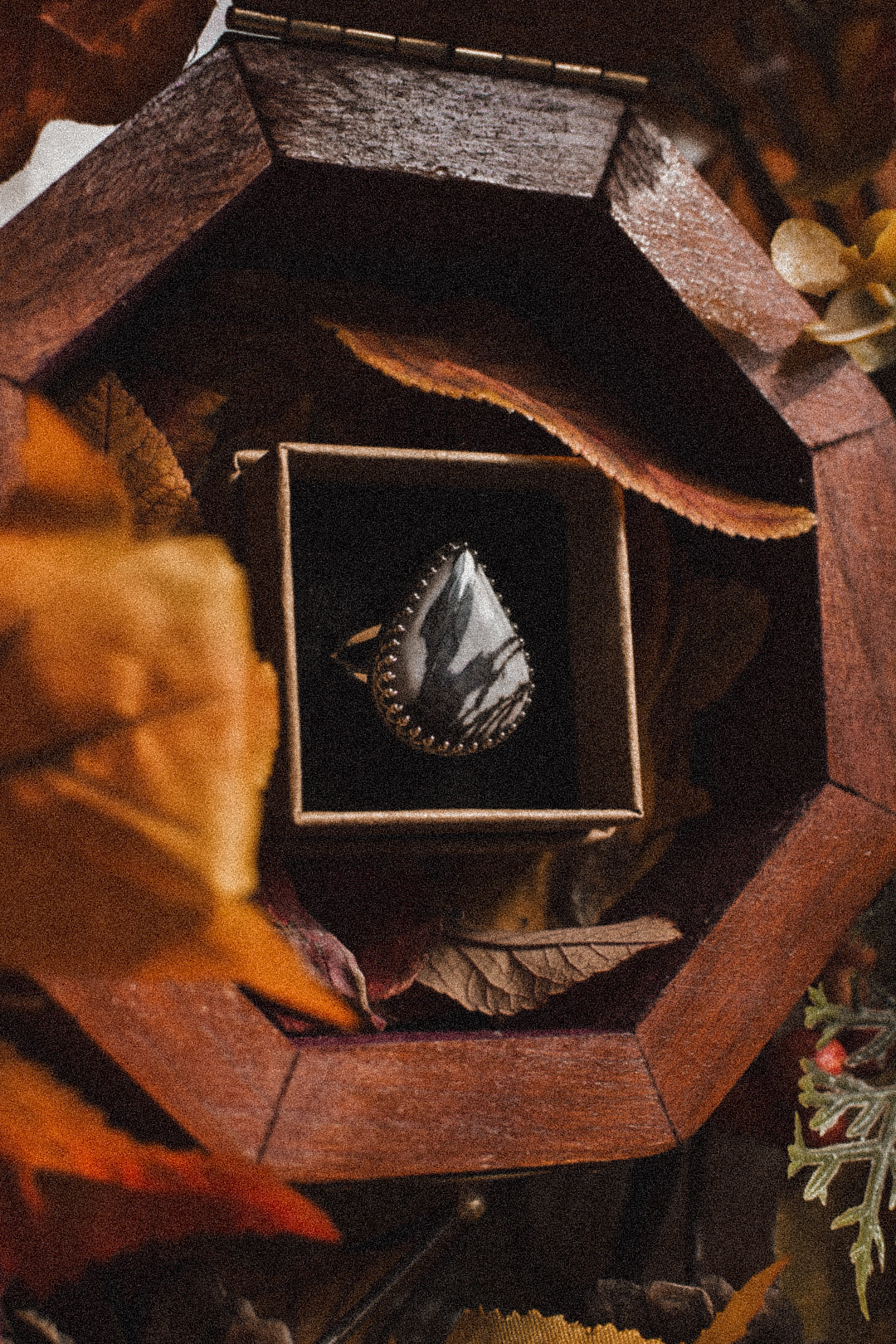 Indian Paint Jasper Ring Size 6.75