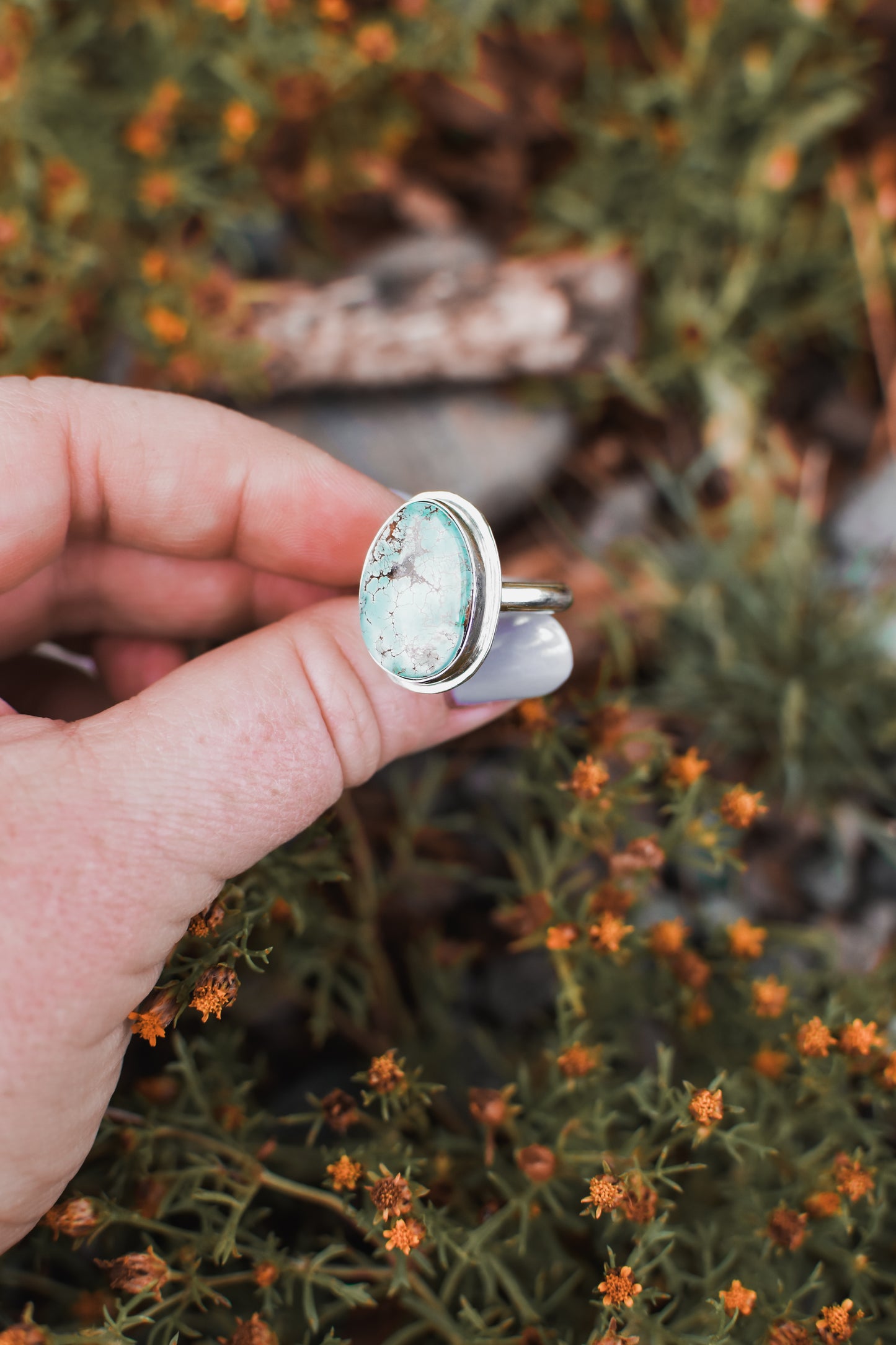 Old Nevada Turquoise sz 8