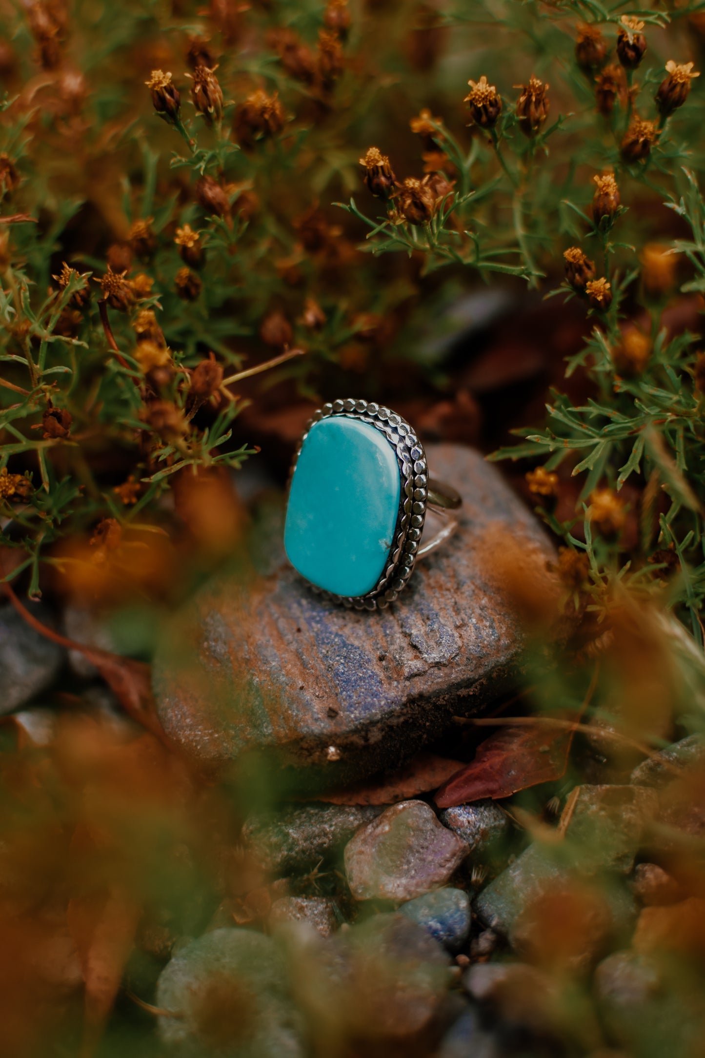 Kingman Turquoise Ring sz 6.5