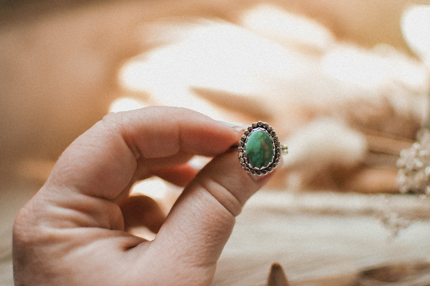 Iron Mountain Turquoise Ring Sz 7