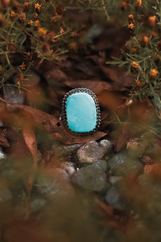 Kingman Turquoise Ring sz 6.5