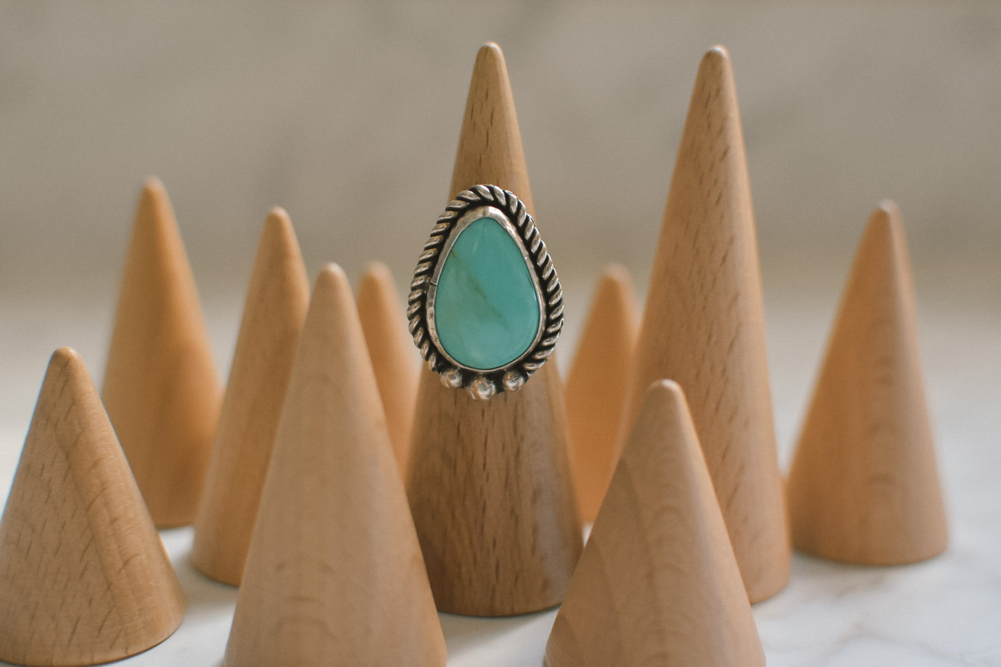 Tyrone Turquoise Ring sz 6